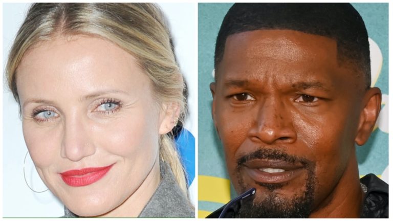 Cameron Diaz e Jamie Foxx si scontrano con gli scatti dell'evento Rachel Ray e della première mondiale del film Netflix Day Shift