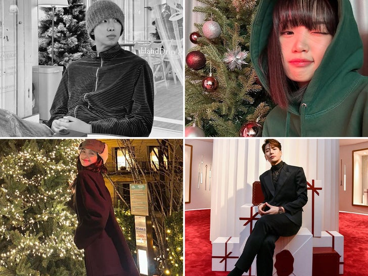 Idoli K-Pop che si tuffano nello spirito natalizio