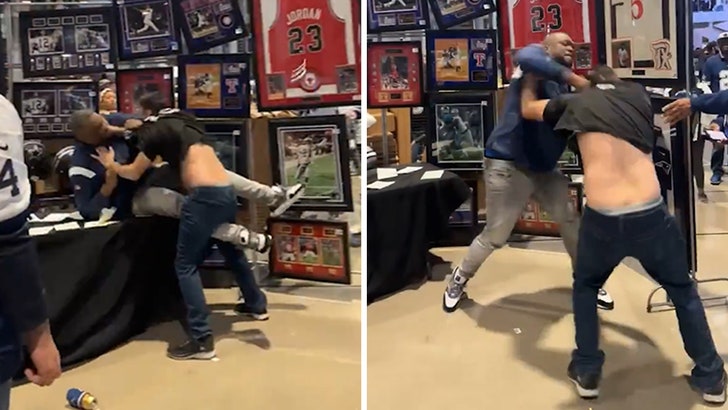  I fan si scatenano in una scazzottata selvaggia a Cowboys Vs.  Gioco delle Aquile
