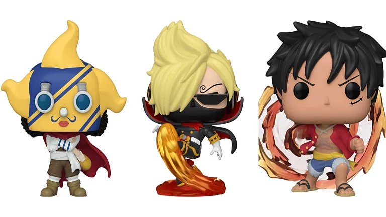 Sniper King, Soba Mask e Red Hawk Luffy Funko Pops