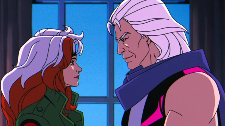 Rogue e Magneto condividono un momento in X-Men 97