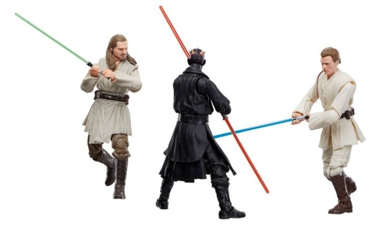Star Wars: La Minaccia Fantasma Serie Nera Action Figure Confezione da tre