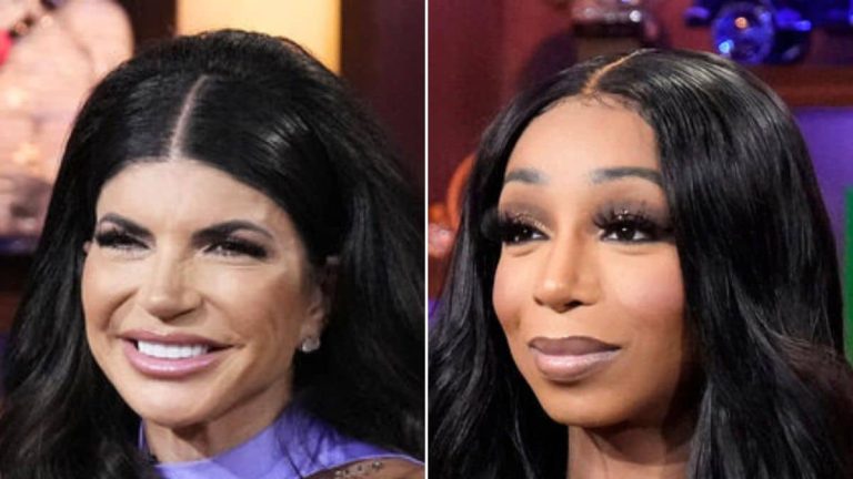 Foto dell'apparizione di Teresa Giudice e Tiffany Pollard alla WWHL