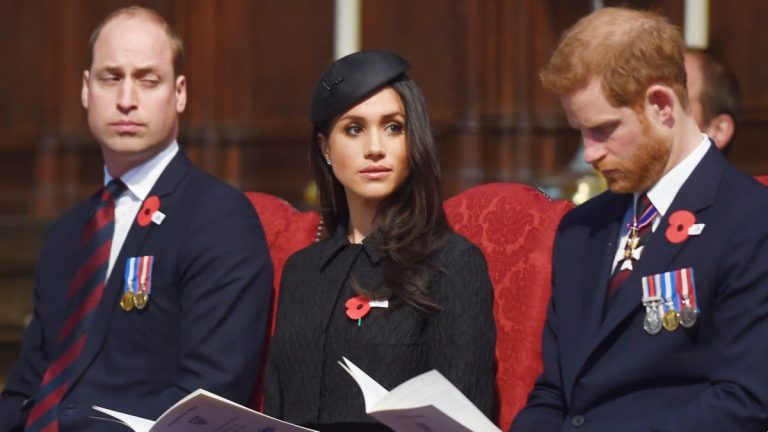 Il principe William, Meghan Markle e il principe Harry