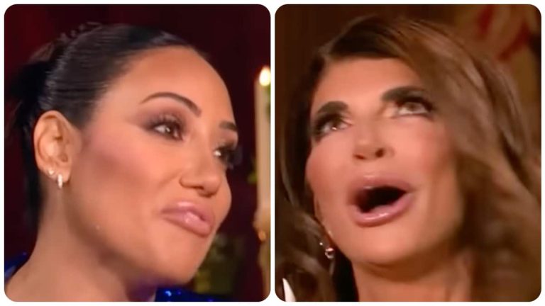 Melissa Gorga and Teresa Giudice on RHONJ.