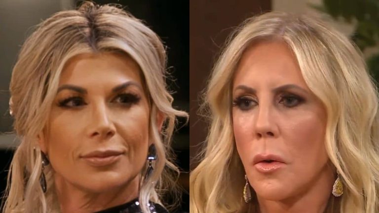 Schermata dell'ex studentessa RHOC Vicki Gunvalson e Alexis Bellino