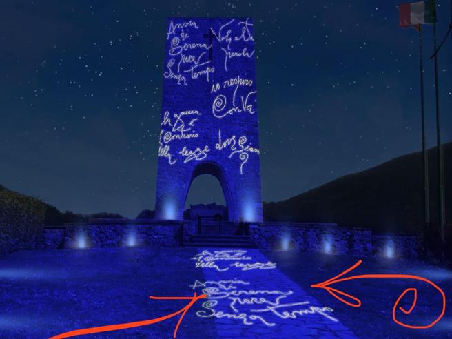 Installazione luminosa e una notte di poesia a Sant’Anna di Stazzema